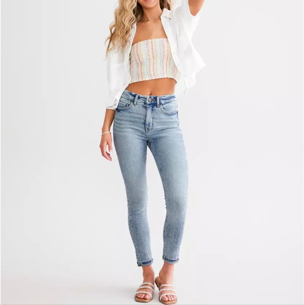 BUCKLE BKE Billie Ankle Skinny Stretch Jean Slim Fit High Rise